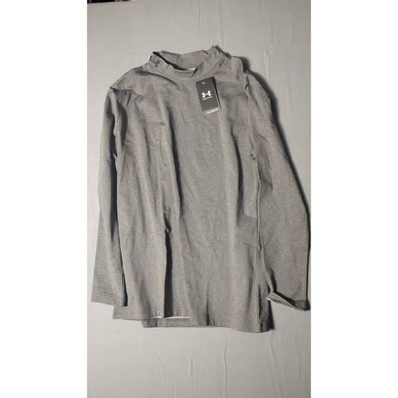 Under Armour Other - Under Armour ColdGear Fitted Long Sleeve Mock Neck Shirt Men's XL Gray Baselayer